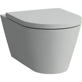 Laufen Kartell Wand-WC, Tiefspüler, mit Silent Flush spülrandlos, 545x370x355mm, H8213317590001, Farbe: Grau matt,