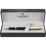 Sheaffer Füllhalter Sagaris Schwarz/Chrom M Geschenkbox