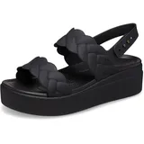 Crocs Brooklyn Woven Upper LW Sandalen, Black/Black, 41/42 EU