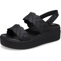 Crocs Brooklyn Woven Upper LW Sandalen, Black/Black, 41/42 EU