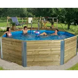 Ersatz Poolfolien/Schwimmbadinnenhüllen für Massivholzpool 595 Gr. 1 Poolfolie blau/mosaik