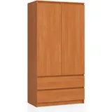 Akord Kleiderschrank Akord 90 x 180 x 51 cm Erle/Braun