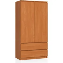 Akord Kleiderschrank Akord 90 x 180 x 51 cm Erle/Braun
