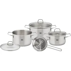 ELO Topfset Twice 4tlg. Edelstahl Silber