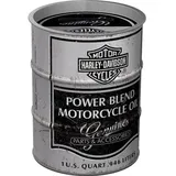 Nostalgic-Art Spardose Ölfass Harley Davidson Power Blend Oil