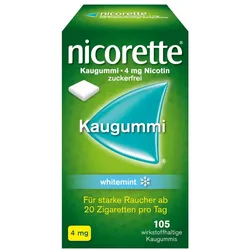 nicorette 4 mg Nikotinkaugummi whitemint für Raucher zum Aufhören