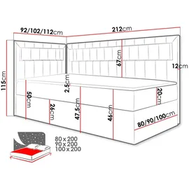 Mirjan24 Gold Junior 3 80 x 200 cm H3 Blau