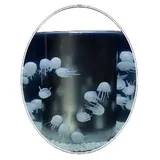 JVmoebel Trennwandplatten Wasser Aquarium Wassersäule Säule Dekoration Quallen Wasserwand Club, Made in Europa beige
