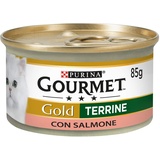 Purina Gourmet Gold Katze mit Lachs, 24 Dosen à 85 g