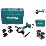 Makita Makita, DGA 900 T4KX2 Akku Winkelschleifer 36V ( 2x18V ) 230mm Brushless + 4x Akku 5,0Ah + Ezynut +