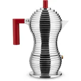 Induktion 3 Tassen silber/rot