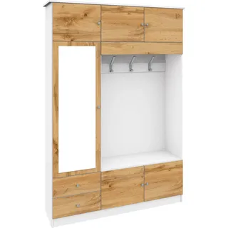 borchardt Möbel Kompakta Garderobenschrank 140 x 36 x 202 cm braun