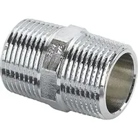Viega Doppelnippel 447922 R 1, Rotguss verchromt