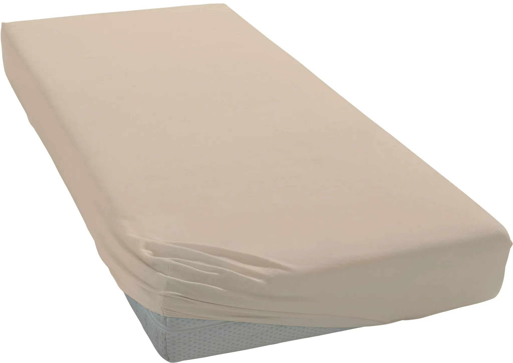 Spannbettlaken CINDERELLA "Biber", grau (taupe), B:90cm, Biber, Obermaterial: 100% Baumwolle, Bettlaken, Spannbettlaken, in weicher Biber Qualität