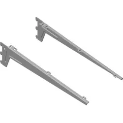DIY, Winkelträger 10300 für Wandschiene grau, weißaluminium