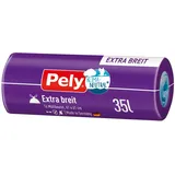 Mülleimer-Beutel Pely Zugbandbeutel Extra breit 35 Liter klimaneutralisiert 14 Stück