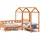vidaXL Tagesbett Set mit Dach Wachsbraun 80x200 cm Massivholz Kiefer