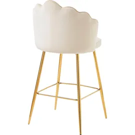 SalesFever Barhocker 2er-Set 52 x 100 x 54 cm Beige/Gold