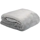Stof Doudou Plaid 130 x 160 cm Grau
