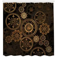 ABAKUHAUS Duschvorhang 175 x 180 cm braun