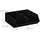 Relaxdays Schreibtischorganizer Holz 35 cm x 12,5 cm x 31 cm Anthrazit 2 St.