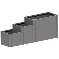 Biohort Pflanzkasten-System DaVinci Version 3 - Blumentreppe B x T x H 201 x 53 x 77 cm quarzgrau-metallic