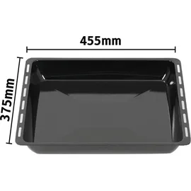 ICQN Backblech Set 455 × 375 × 30 & 60 mm Extra Tiefe, Kompatibel mit Bosch, Siemens, Constructa & Neff, Emaillierte Backbleche für Backofen & Herd