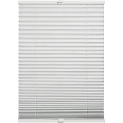 Plissee "Thermo Plissee Ella", weiß, B:90cm H:130cm, Obermaterial: 100% Polyester, SCHÖNER WOHNEN-KOLLEKTION, Plissees, verschraubt, energiesparend, Thermo Rückseite