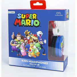 OTL Super Mario Friends Rot/Blau Kinder-Kopfhörer