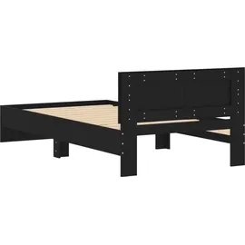 vidaXL Bettgestell 100 x 200 cm Schwarz
