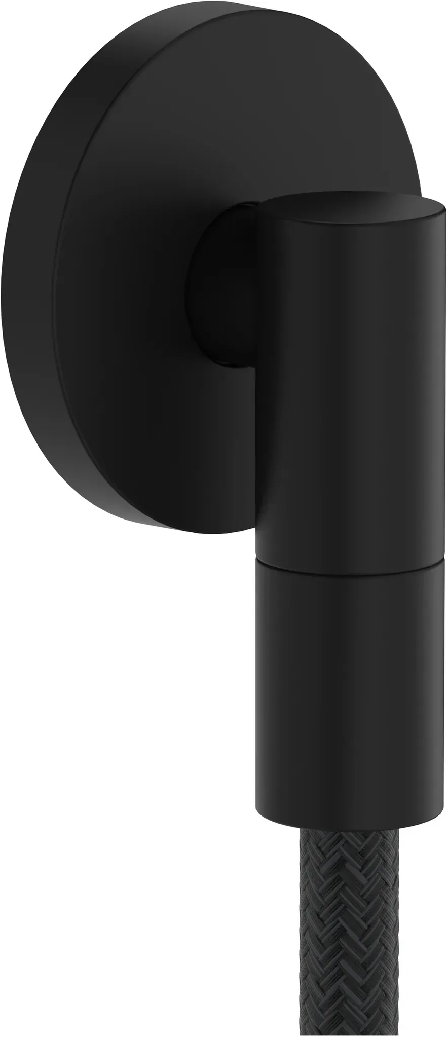 hansgrohe AXOR Wall outlet Fine Wandanschluss rund, 36737670, Farbe: Mattschwarz