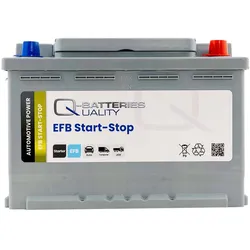 Q-Batteries Start-Stop EFB Autobatterie EFB70 12V 70Ah 700A