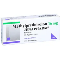METHYLPREDNISOLON 16 mg Jenapharm Tabletten 20 St