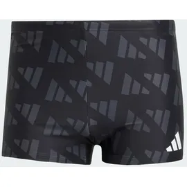 adidas Logo Graphic 2 Inch Boxer-Badehose schwarz|grau S