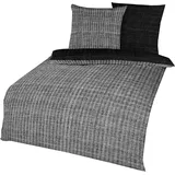 KAEPPEL Eternity Combo Mako-Satin schwarz 155 x 220 cm + 80 x 80 cm