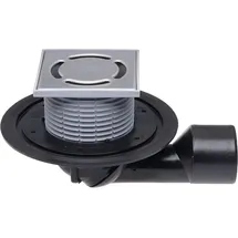 Ferrari Srl Bodenablauf DN50/75 Mit Siphon, 123x123mm/115x115mm,
