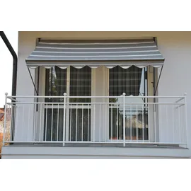 Angerer Klemmmarkise Exklusiv 150 cm grau/weiß