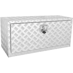 VEVOR Unterboden-Aluminium-Werkzeugkasten für LKW, 91,4 x 43,2 x 45,7 cm, Anhänger, Wohnmobil, Werkzeugaufbewahrung