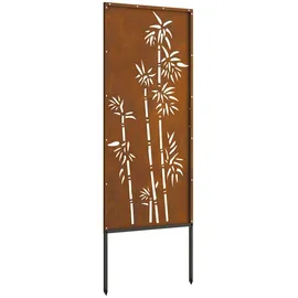 vidaXL Garten dekoratives Panel Rostig 50 x 140 cm
