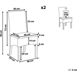 Beliani Esszimmerstuhl ANDES