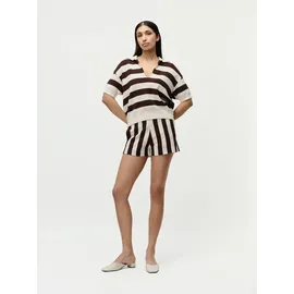 LeGer By Lena Gercke T-Shirt mit Polokragen Modell 'Cora', Offwhite, 44,
