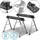 STAHLWERK Arbeitsbock Metall 105,50 cm / 60 cm schwarz 2er Set 500 kg