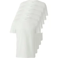 s.Oliver 5er-Pack Kurzarm-T-Shirt aus Baumwoll-Jersey - weiß - 3XL,