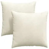 vidaXL Sofakissen 80 x 80 cm Creme