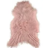 KUHFELL online & NOMAD Fellteppich ECHTES ISLAND LAMMFELL LANGWOLLIG SCHAFFELL TEPPICH XL IN DIV. FARBEN rosa 120 cm