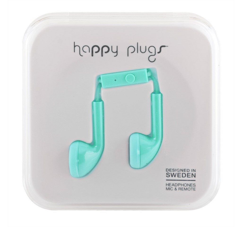 Happy Plugs iPhone Headset in türkis Smartphone-Headset