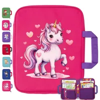 GRINSEZWERGE Tasche für TipToi Bücher Plus TipToi Stift und Zubehör – 10 Motive | passend auch für Kinder Tablet und Edurino Figuren | Tip TOI Starterset Buch Aufbewahrung Hülle - Einhorn