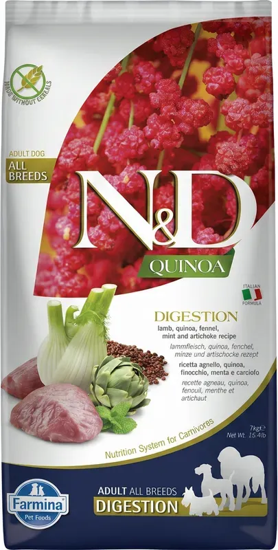 Farmina N&D Quinoa Serie Digestive Care Adult Mittelgroßer bis großer Hunde-Nassfutter (Lamm) 7 kg