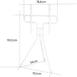 Hama TV-Design Bodenständer) 191 cm