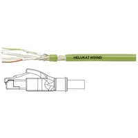Helukabel RJ45 Netzwerkkabel, Patchkabel CAT 5e SF/UTP 3.00 m Grün PUR-Mantel, Geflechtschirm, Folienschirm, flexibler Innenleiter 1 St.